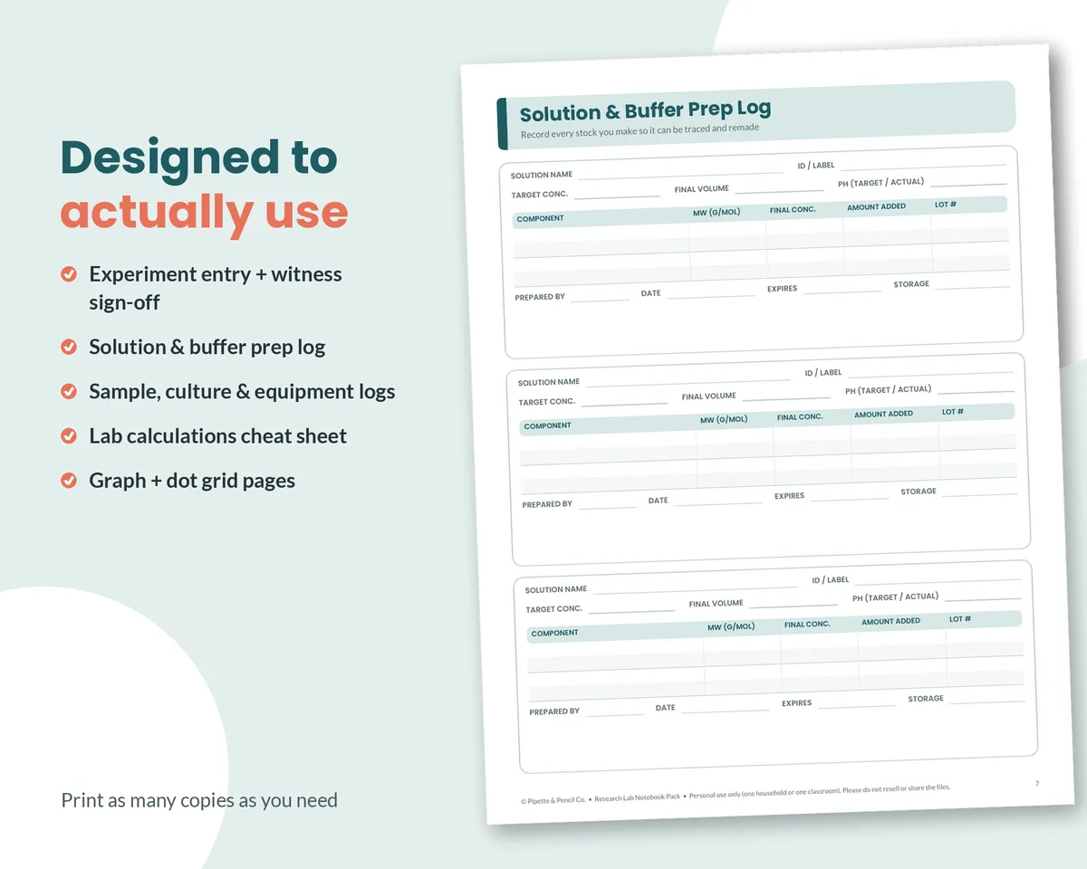 Research Lab Notebook Pack – image 3